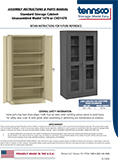 18"d Standard Storage Cabinet - Unassembled Models 1470 & CVD1470 (1730918)